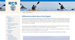Desktop Screenshot of kanuclub-singen.de